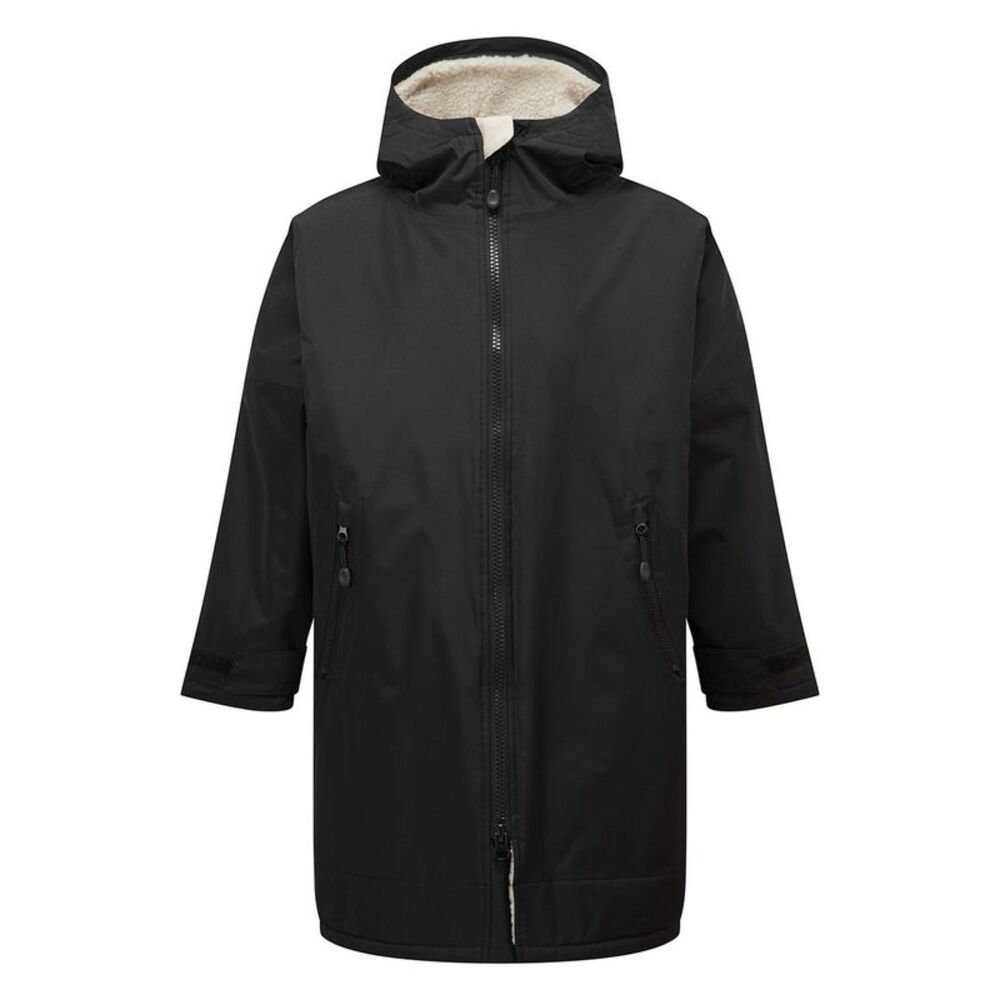 TriDri Childrens/Kids Changing Robe / Black/Natural